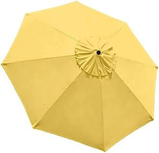 EliteShade USA 9ft Market Umbrella Replacement Canopy 8 Ribs Patio Umbrella Canopy Cover (CANOPY ONLY),Yellow