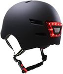 SCOOTISFACTION Smart Helmet with light for Electric scooter bicycle skateboard Xiaomi Ninebot PURE Kugoo Kaboo (Black, Medium)