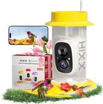 HIXX Smart Hummingbird Feeder with Camera Solar Powered, with Ant Moat & Bee Proof AI Bird Recognition, Easy Clean & Refill, with Coolfly Birdwatching APP, Ideal Gifts for Hummingbird Lover (17.5 oz)