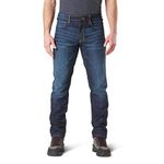 5.11 Tactical Men's Defender Slim Flex Jeans, Dark Wash Indigo, Size 30 x 32