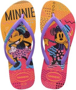 Havaianas Girl's Kids Disney Cool Flip-Flop, Pink Flux, 2 US