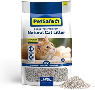 PetSafe ScoopFree Premium Natural Cat Litter, 100% Natural Non-Clumping Cat Litter, 30+ Day Odor Control, No Chemicals, Additives, Dyes or Fragrances, Use with Any Litter Box (8 lb Bag)