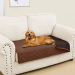 Smiry Waterproof Dog Blanket, Soft Dog Bed Cover Pet Blanket, Reversible Couch Cover for Dogs Washable, Pet Couch Covers for Sofa Furniture Protector for Puppy Cat (30x53 Inch, Brown/Chocolate)