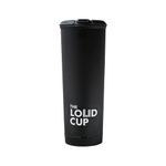 The LoudCup 20 oz Tumbler + Integrated Stadium Horn (Raven Black) - Reusable Water Bottle for Sports Fans - Worlds Loudest Cup for Noisy Fans on Game Day & Tailgating