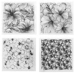 AZSG Beautiful Flowers Background Clear Stamps for DIY Scrapbooking Decorative Card Making Photo Album Crafts Rubber Stamp Fun Decoration Supplies