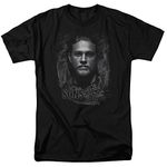 Trevco mensSons of Anarchy Short Sleeve T-Shirt Short Sleeve T-Shirt - Black - Medium