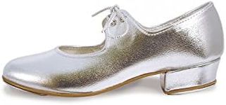 Roch Valley 'LHPS' Silver Tap Shoes Silver 10 UK / 28 EU
