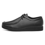 Beckett Bailey Mens Coated Leather Black Shoe - Size 9 UK - Black