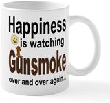 CafePress Happiness Is Watching Gun