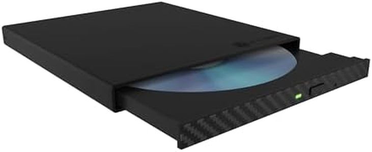 ICY BOX IB-AC640-C3 - Caja Externa de 5,25 Pulgadas para Reproductores BLU-Ray y DVD Ultra Fino (hasta 9,5 mm de Altura), USB-A y USB-C, USB 3.0 para grabadora de DVD, Aluminio, IB-AC640-C3