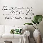 decalmile Family is Everything Wall Decals Quotes Inspirational Family Wall Letters Stickers Bedroom Living Room Dining Room Wall Decor