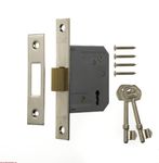 Era 472-61 2.5-inch/ 64mm 3 Lever Deadlock - Chrome Effect