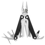 Leatherman Charge Plus - Multi-tool with 19 all locking tools including knives, pliers, saw and screwdriver, camping and fishing tool made in the USA, in black scaled stainless steel, nylon holster