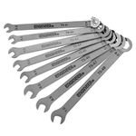 ENGINEER 8-in-1 Super Slim/Thin Spanner Set (Low Profile,only 1.5mm Thick), Stainless Steel ts-04