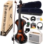 Pyle 4/4 Silent Electric Violin wit