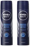 Nivea Fresh Active Original Spray Deodorant For Men, 150Ml (Pack Of 2)