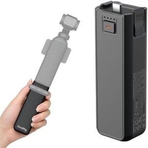 SmallRig Osmo Pocket 4/3 Battery Handle for DJI, 5000mAh Power Grip with 20W Fast Charging, Wireless Mic Audio Direct Connection, 1/4" Thread for Tripod/Selfie Stick, Smart Temperature Control