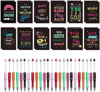 48 Pezzi Penna e Taccuino, 24 Pezzi Mini Taccuini Tascabili Quaderni Tascabili Appunti con 24 Pezzi penna,Frasi Motivizionali Citazione Ispiratirci Regalo Laurea