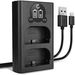 CELLONIC® Chargeur Double LP-E6 LP-E6N Smart et Rapide Compatible avec Canon EOS 80D 90D 70D 7D 6D Mark II 60D R6 5Ds R 5D Mark IV III XC10 + Câble USB LC-E6 CBC-E6 Câble de Charge Alimentation Dual