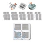 Caring Corner Disposable Drain Cover, Bathroom Net, Kitchen Sink Strainer Sticker for Drainage, Water Filter Stickers, Shower Hair Catcher, Waterproof Self Adhesive Mesh Jali for Insects. (10)