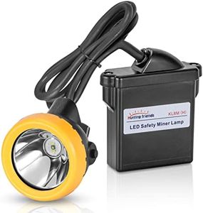 Hunting friends Superbright Safety Mining Light, High Lumens Led Mine Headlight, Reachargable Headlamp Hard Hat KL8M(H) Explosion-Proof Waterproof Cap Lamp for Mining Hunting Fishing