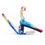 Kyser Quick-Change Capo for 6-string acoustic guitars,Tie-Dye, KG6TD