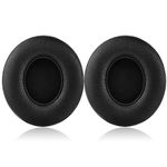 Solo 2 Wired Replacement Earpads - JECOBB Ear Cushion Pads with Protein Leather and Memory Foam for Beats Solo2 Wired On-Ear Headphones by Dr. Dre ONLY (DO NOT FIT Solo 2/3 Wireless) (Black)