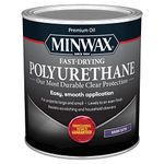 Minwax 63010 Fast Drying Polyurethane Clear Satin Finish, Quart