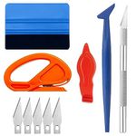 Car Vinyl Wrap Tool kit Window Film Tools, Plastic Scraper Tool Kit with Felt Squeegee, Trim Tool for Crafts Car Wrap Window Tint Wallpaper Glass Film Application