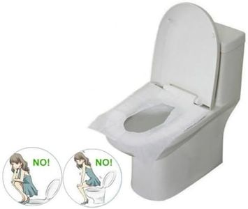 50 Pack Toilet Seat Covers: Convenient Travel Size Toilet Liners, Flushable, Individually Packed, 100% Biodegradable, Great for Kids and Adults, Potty Training