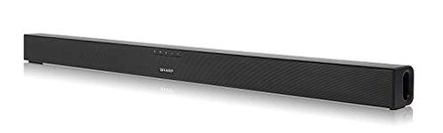 SHARP HT-SB140(MT) 2.0 Soundbar, 150W Slim Wireless Bluetooth Soundbar for TV and Device Streaming with HDMI ARC /CEC, Aux and Digital Optical-In, Wall Mount or Table Top Sound Bar - Black