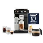 De'Longhi Eletta Explore Cold Brew ECAM452.67.G, Barista Coffee Machine with LatteCrema Hot and Cool, Espresso Machine, Automatic Coffee Bean Machine, Cold Extraction, Coffee Pot Included, Dark Grey
