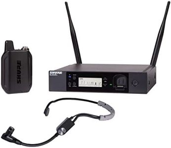 Microphone sans Fil Professionnel Shure Glxd14R+/Sm35 pour Orateurs et Artistes - Batterie 12H, Portée 30M | Micro-Casque Sm35, Récepteur Rack 1 Canal