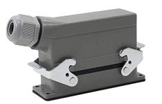 KAMCON? Rectangular heavy duty connector hdc-he-6/10/16/20/24/32/48 core waterproof aviation plug top line and lateral line 16A (HDL-HE 24 PIN)