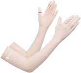 XuoAz Summer-UV-Sun-Protection Gloves Long Driving-Gloves Sunblock Non Slip Full Finger Outdoor Arm Gloves for Women Cycling