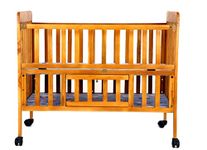 Arcedo Multifunctional Baby Cot, Baby Wooden Cot, Baby Bed/Swing, Convertible Baby Cot with 4 Adjustable, Wheels, Mosquito Net | New Born Baby Cradle Crib Cot | Baby Crib for 0 to 15 Years (Honey)