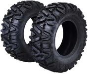 26x9-12 6PR ATV/UTV Tires 26x9x12 All-Terrain Tires Set of 2, 26x9x12 6PR ATV Tire Puncture And Abrasion Resistant for Off-Road, Optimum Grip KNIGHT Pattern for Enhanced Off-Road Handling