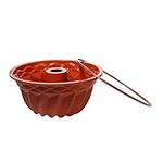 Silikomart SFT250/C Silicone Classic Collection Cake Pan, Bundt with Trim, Terracotta, Regular