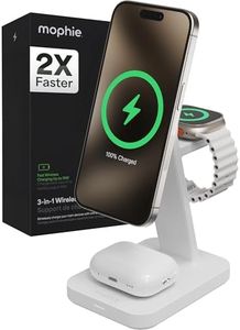 mophie Snap+ 3-in-1 Wireless Charger - White