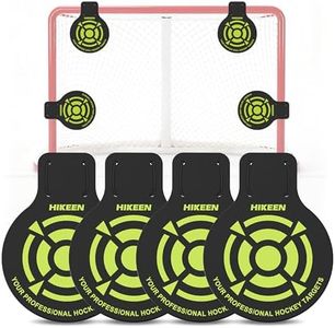 Hikeen 4 Pcs Professional Hockey Targets-Durable 5mm Thick PVC Goal Targets Can Withstand Powerful Shooting，Ideal Training Equipment for Hockey, Lacrosse, Soccer Accuracy Practice