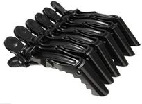 WELOCITY PROFESSIONAL Crocodile Hair Clips 6 pcs (black)