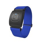 Scosche Rhythm+ 2.0 Heart Rate Armband Monitor with Dual Band Radio ANT+ and Bluetooth Smart (Blue)