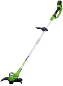 Greenworks 24V Cordless Strimmer Lawn Edger with Wheel for Small to Medium Gardens, 30cm Cutting Width, Autofeed 1.65mm Nylon Line, WITHOUT 24V Battery & Charger, 3 Year Guarantee G24LT30M