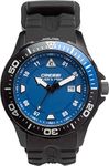 Cressi Professional Dive Watch with Mineral Glass XKS7647520, Black/Blue/Black Strap