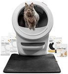 Litter-Robot 4 Supply & Accessory Bundle by Whisker, White- Automatic Self-Cleaning Cat Litter Box, Includes Litter-Robot 4, Ramp, Mat, 3 OdorTrap Packs, 10 Liners, 30 Wipes, & 2 Carbon Filters