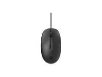 HP 125 Wired Mouse - Optical - Cable - USB - 1200 dpi - Scroll Wheel