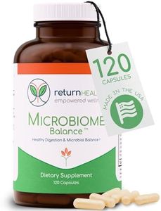 Microbiome Balance – Gut Health Supplement for Women and Men with Monolaurin & Caprylic Acid – Supports Digestive Wellness & Healthy Gut Environment – 120 Capsules