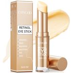 Retinol Eye Stick With Collagen, Hyaluronic Acid For Dark Circle, Wrinkles in 3-4 Weeks, Under Eye Cream Anti Aging, For Puffiness and Bags Reduces Fine Lines (gold, 3 g (Pack of 1))