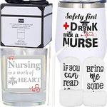 Nurse Gifts for Women, Gifts for Nurses, Nurse Practitioner Gifts, Nursing Gift, Birthday Gifts for Nurses, Safety First Drink with a Nurse, Nurse Coffee Mug Cup Tumbler