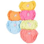 Baby Bucket Soft Cotton Baby Girl's & Boy's Panties Set of 6 (2-3 Years)-Dark-Coloured -10DC-2